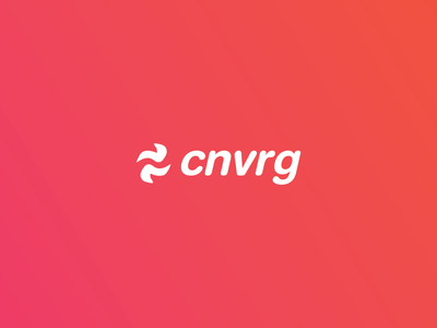 Cnvrg app brand branding colorful converge convergence creative design gradient identity logo logotype