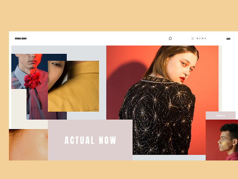 Fashion homepage by Ali El Otmani on Dribbble