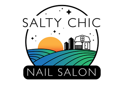 Salty Chic branding design icon logo minimal