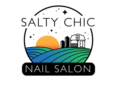 Salty Chic branding design icon logo minimal