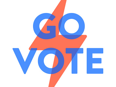 Go Vote brandon grotesque democracy minimal typgraphy usa vote