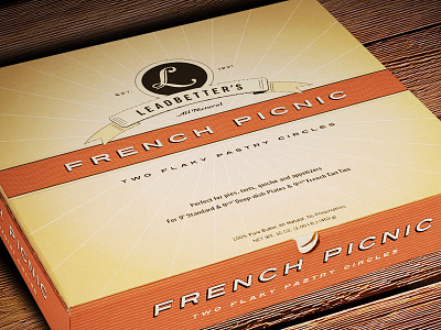 Leadbetter's French Picnic Packaging clean color food packaging graphic design logo design minimal packaging