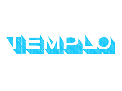 Templo Logo blue branding hand drawn identity logo texture