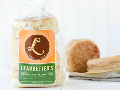Leadbetter English Muffin Packaging brand branding english muffins food packaging graphic design identity logo typography