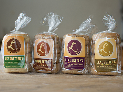 Leadbetter's Bake Shop Packaging clean color food packaging graphic design logo design minimal packaging