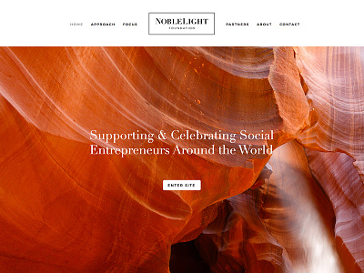 NobleLight Foundation Homepage branding charity identity logo minimal nonprofit web website