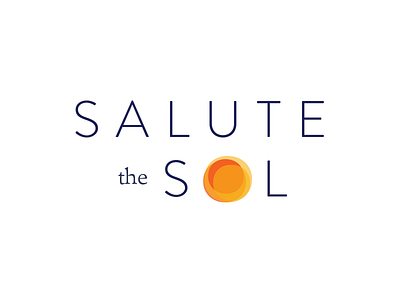 Salute the Sol Logo (WIP) brand branding brandon grotesque identity logo logotype orange presaro sun