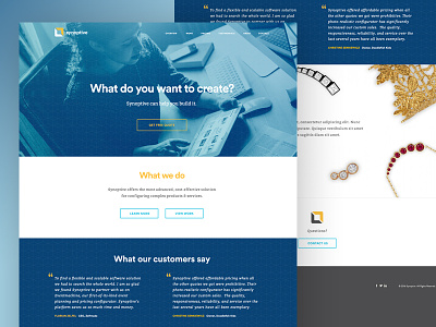 Homepage Concept for Configuration Software Company