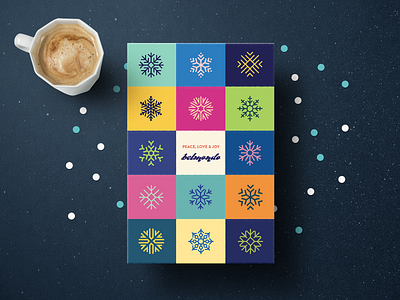 Belmondo 2019 Holiday Card card color colorful greeting card holiday holiday card holiday design print snowflake