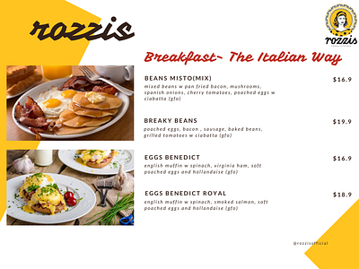 Rozzis menu