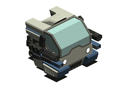 Spacepod lowpoly sprite