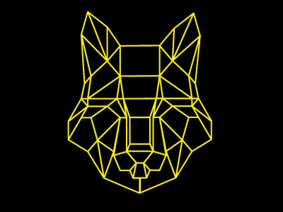 wireframe wolf dog geometric husky lowpoly polygon wireframe wolf