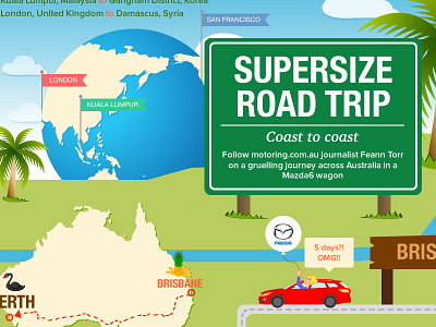 Supersize Road Trip automobile cars road trip vehicle