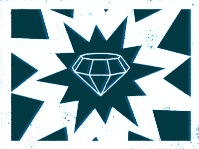 Diamond screenprint