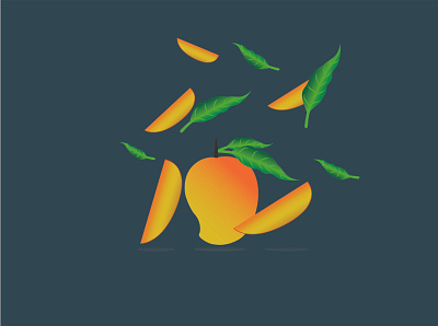 Mangos flat graphic design illustration mangos vector