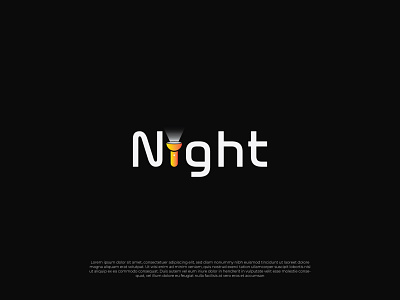 Night (Custom Wordmark Logo) customlogo graphic design logo logodesign minimalistlogo minimallogo modernlogo typography wordmarklogo