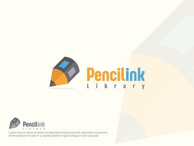 Pencilink Library custom logo graphic design logo logo design minimal logo minimalist logo modern logo pictorial logo