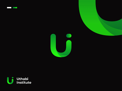 Uthabi Institute - Modern lettermark logo abstract logo custom logo educational logo graphic design lettermark logo logo logo design minimal logo minimalist logo modern logo