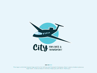 City Airlines & Transport - Custom build minimal mascot logo airline company logo airlines logo city airlines transport creative logo custom logo design graphic design illustration logo logo design mascot logo minimal logo minimal mascot logo minimalist logo modern logo pictorial logo transport logo