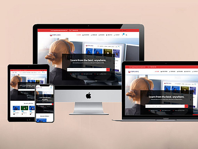 E-Learning Website Design design logo web des website