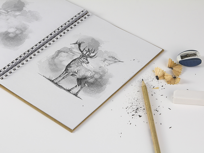Download Sketchbook Mock-up & Sketch Actions by Krzysztof Bobrowicz on Dribbble
