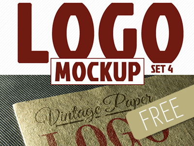 FREEBIE #3 / Photorealistic Logo Mock-ups (Vintage Paper) download free logo mockups logo mock-ups download logo mock-ups psd logo mockups natural logo mock-up psd psd download