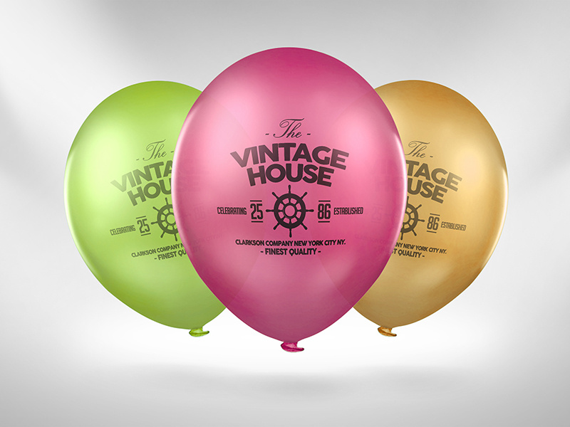 Download Balloon Logo Mock-up by Krzysztof Bobrowicz on Dribbble