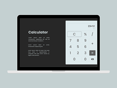 Standard Calculator 004 calculator dailyui design figma ui userinterface