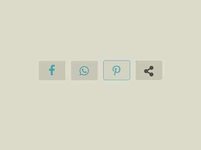 Social share icons 010 3 colors blue dailyui design facebook figma icon pinterest share social share ui userinterface whatsapp