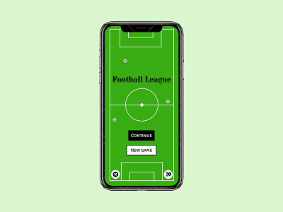 Football game 3 colors app design figma football game grass green green lines minimalistic mobile ui userinterface