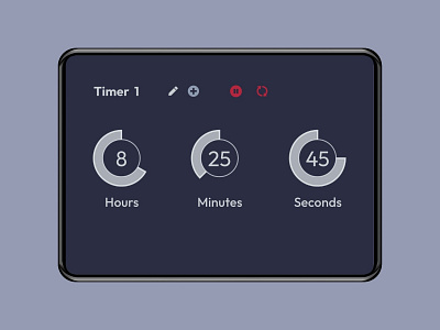 Countdown timer 014 blue countdown dailyui design figma outfit timer ui userinterface