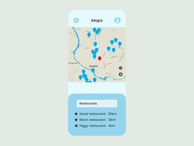 Location tracker 020 blue dailyui design figma location tracker maps poppins ui userinterface