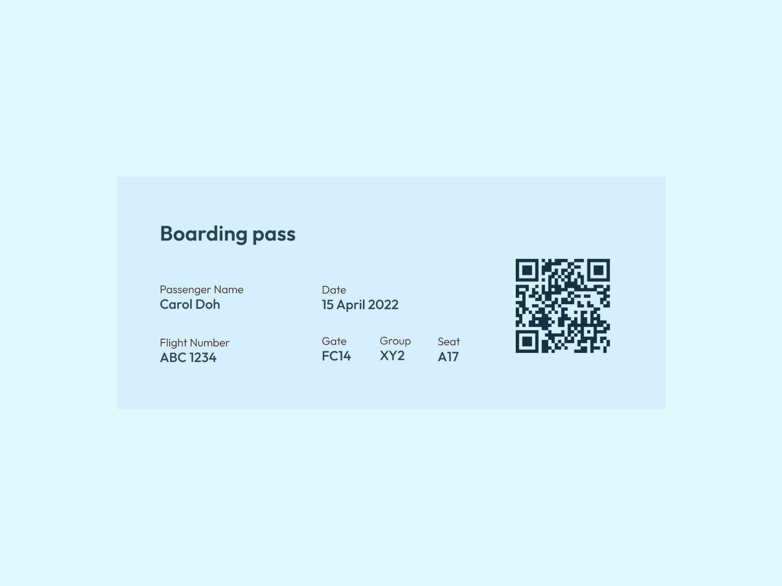 Boarding pass by Kiruthiga K on Dribbble