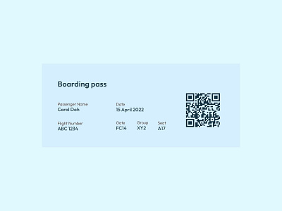 Boarding pass 024 boarding pass dailyui design figma flight ticket ticket ui userinterface