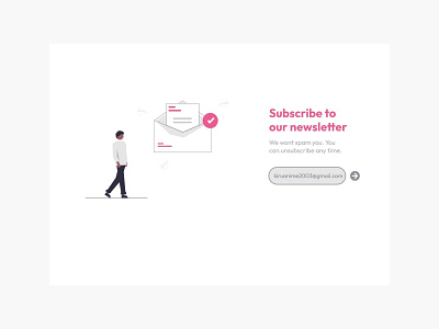 Subscribe form 026 dailyui design desktop email figma laptop pc subscribe form ui userinterface