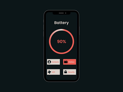 Car interface 034 app battery car car interface dailyui design figma phone poppins ui userinterface