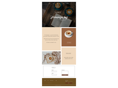 Passion project: The Hemingway branding design website design