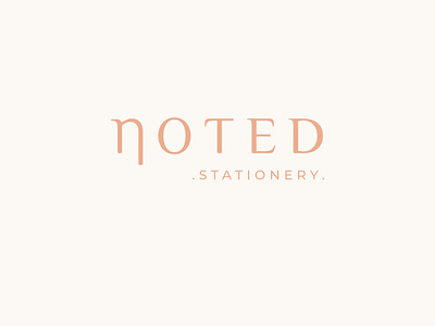 Passion project: Noted branding design logo