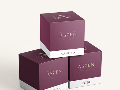 Passion project: Aspen branding candle design logo