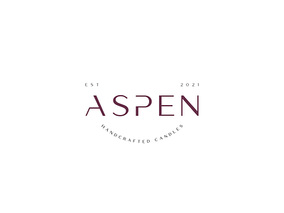 Passion project: Aspen branding candle design logo