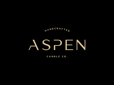 Passion project: Aspen branding candle design logo