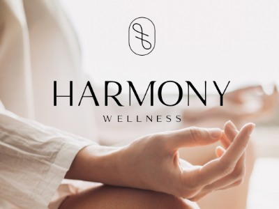 Harmony wellness logo design design logo wellness