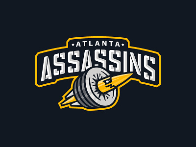 Atlanta Assassins bullet crossfit gym logo team workout