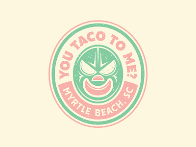 You Are What You Eat food food truck identity logo luchador mexican taco wrestler
