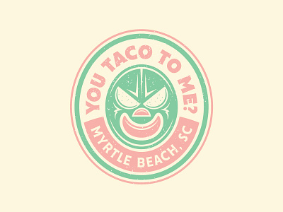 You Are What You Eat food food truck identity logo luchador mexican taco wrestler