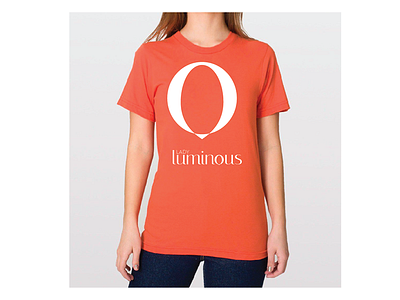 Lady Luminous T Shirt branding logo print t shirt vector