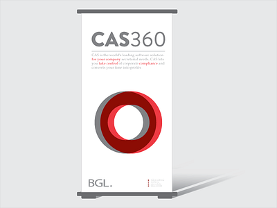 Retractor Banner Cas 360 logo retractor banner vector