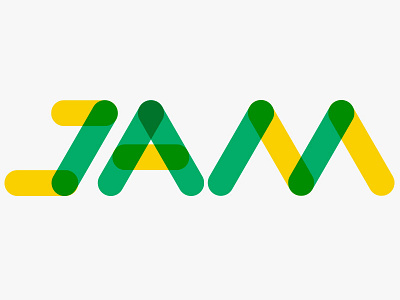 Jam Dancehall logo overlay type vector