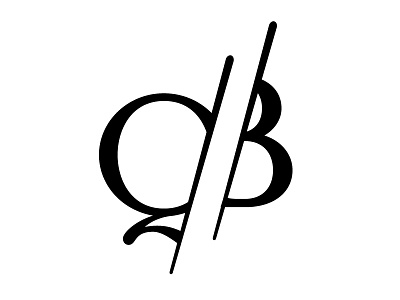 Qb branding letters logo symbol