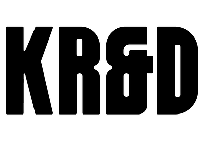 KR&D logo branding lettering logo